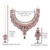 Touchstone Indian Jewelry Set for Women, Bollywood Gold Jewelry, Wedding Outfit Necklace Set, Earrings, Bridal, Maang Tikka Fancy Costume, Girls' Big