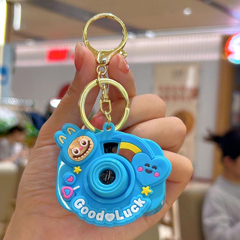 

Креативный кулон-брелок в виде проекционной камеры, милый кулон-брелок Labubu, модные аксессуары для украшения сумки, детские подарки синий