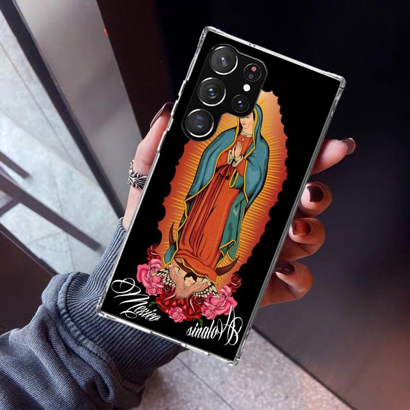 Virgin De Guadalupe Virgen Mary Phone Case For Samsung Galaxy S23 S24 S25 Edge S26 Ultra S22 + S21 Plus S20 FE Cover Silicone Pr
