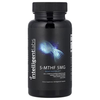 Intelligent Labs, 5-MTHF, 5 Mg, 60 Veggie Capsules