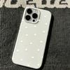 Aesthetics Polka Dot Phone Case For iPhone 17 AIR 16 15 14 13 12 11 Pro MAX Plus Y2K Jelly Shockproof Bumper Cover