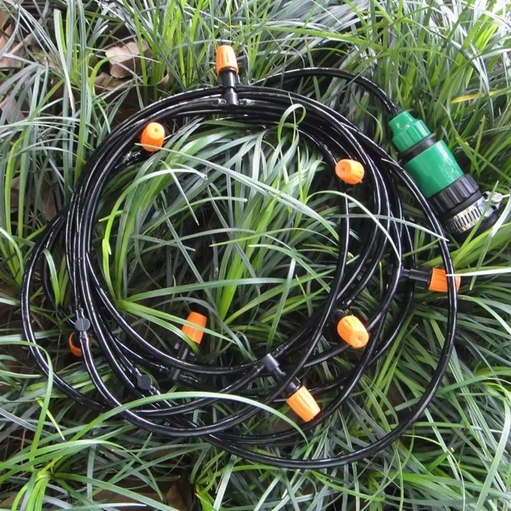 Fog Nozzles Drip Irrigation System Plastic Garden Misting Kit Spray Misting System  Garden