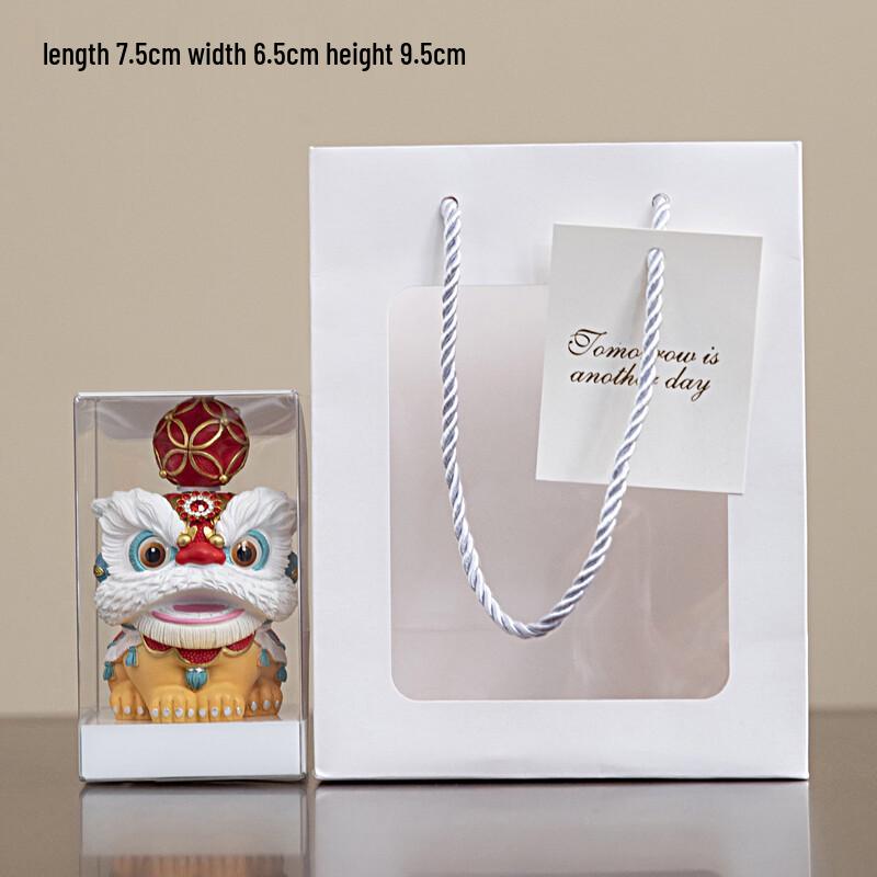Chinese Auspicious Lion Resin Souvenir Gift Set