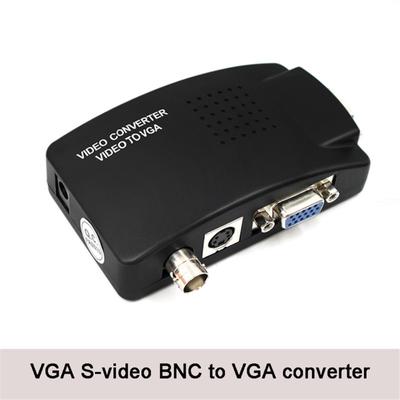 Adaptér BNC na VGA S-Video konvertor Koaxiální video na VGA signál monitoru na displej