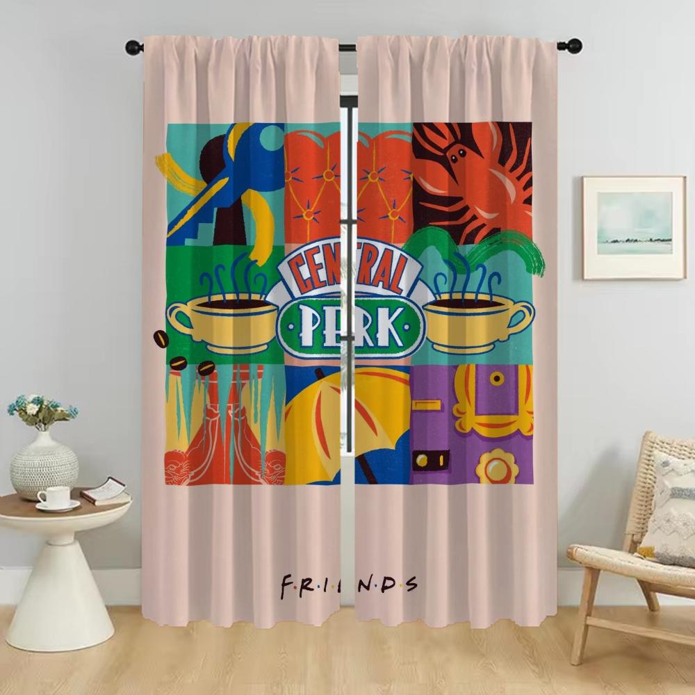 Elegant Room Curtains for Camera Friends Shades Window Curtain for Room 2 Panel Partition Home Interior Curtains Living Kitchen