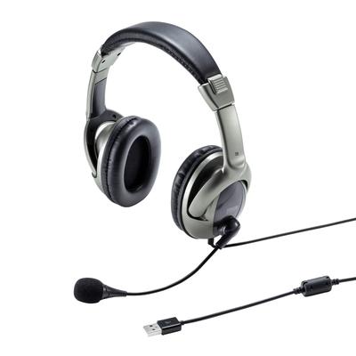 Fone de ouvido USB Sanwa Supply MM-HSU10GMN