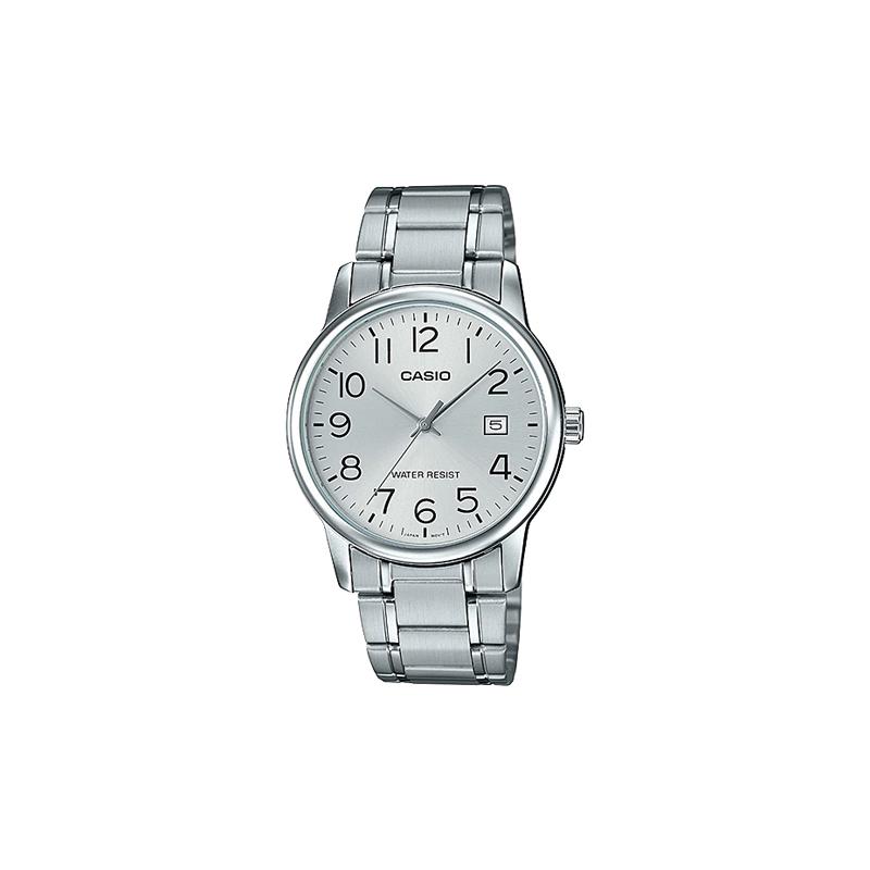 

Casio CASIOSTANDARD series retro sports trend quartz movement stainless steel strap Japanese and Korean watch men s watch silver dial MTP-V002D-7BUDF серебряный