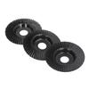 3Pcs Wood Carving Disc Set Woodworking Angle Grinder Grinding Wheels Carbon Steel 100mm Dia 22mm ID Black