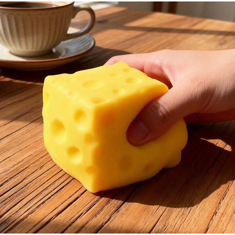 Jumbo ostekubbe Stressball Formbar Langsom Tilbakefjærende Klemball Asmr Sensorisk Anti-Stress Fidget Voksne Barn Gaver Hjemmeinnredning