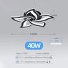 IRALAN Modern Ceiling Pendant Chandelier Decoration Home Lamps for Room Kitchen Home Three-color Dimming LED Ceiling