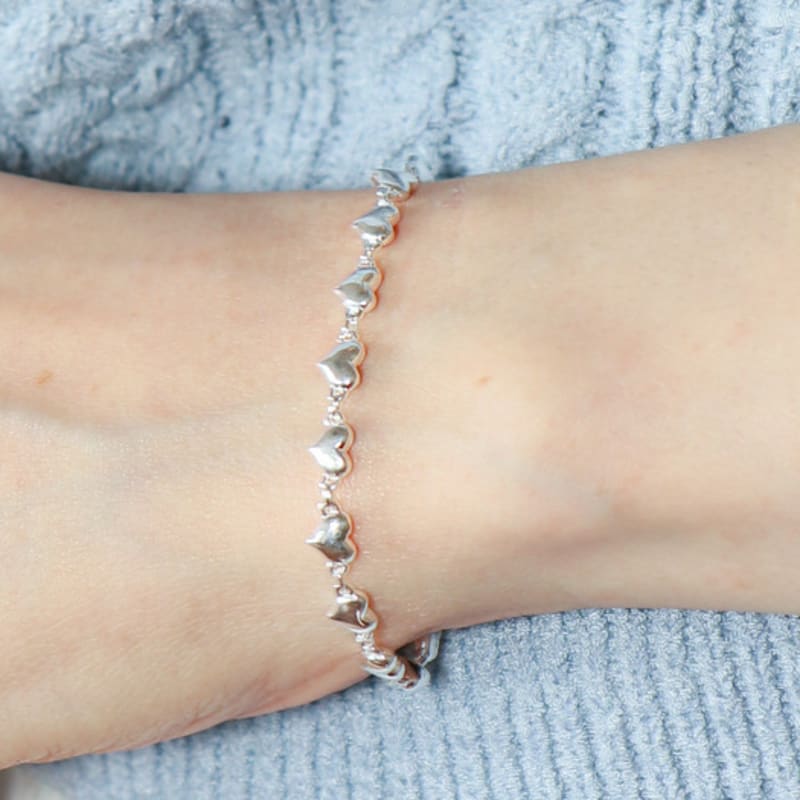 UNI.J Schweres Herz Silberarmband Ib322