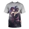 Tokyo Ghoul brīva digitāla apdruka 3D apaļkakla īsroku vīriešu T-krekls