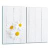 Glass Cutting Board 2X 30X52 White