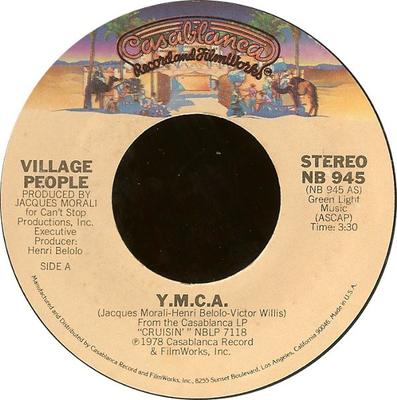 7palcová deska VILLAGE PEOPLE - Y.M.C.A. NB945 Casablanca 1978 US Soul/Funk Použité