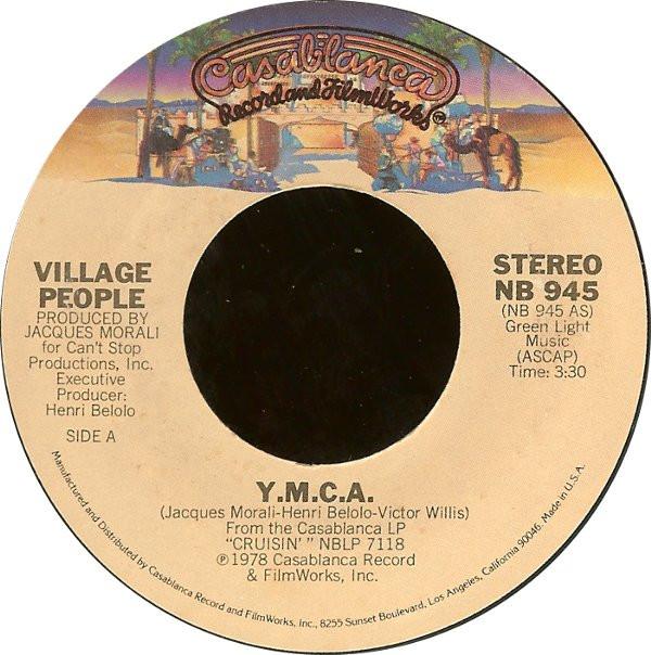

7inch Record VILLAGE PEOPLE - Y.M.C.A. NB945 Casablanca 1978 US Soul/Funk Used