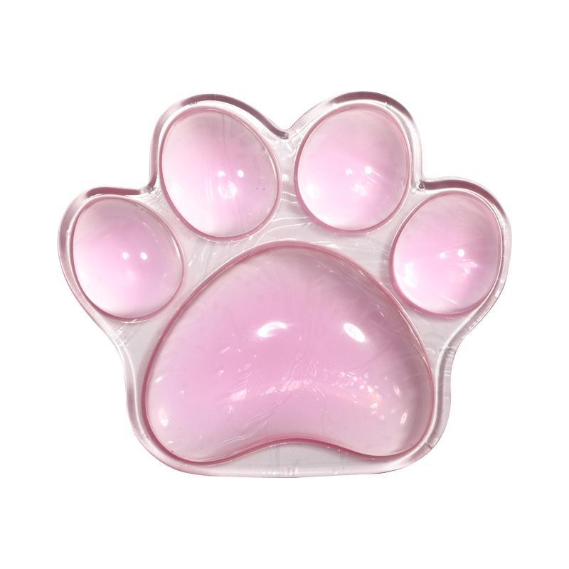 "Transparent Silicone Cat Claw Wrist Pad: Comfortable, Creative, and Cool for Office Use"