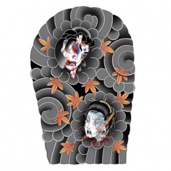 

Traditional style floral arm tattoo stickers are waterproof, wear-resistant, and long-lasting3-5Full-arm protection for men and women, realistic 470*300MM