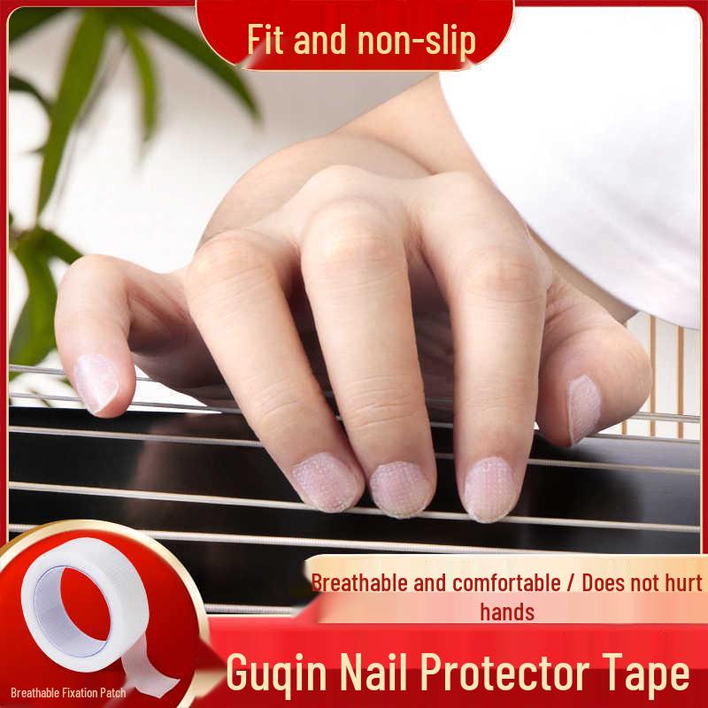 Breathable Professional Guqin Fingernail Covers & Tape for Adults, Children, and Beginners - Anti-Wear Protection