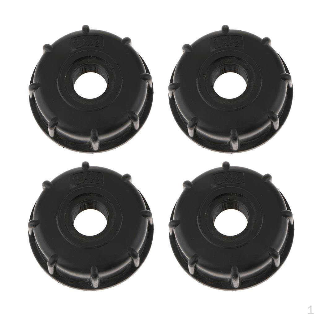 

4 1000 Tote Connector IBC Tank Container Fitting Hose, 2 inch Coarse to 1/2 Female Thread