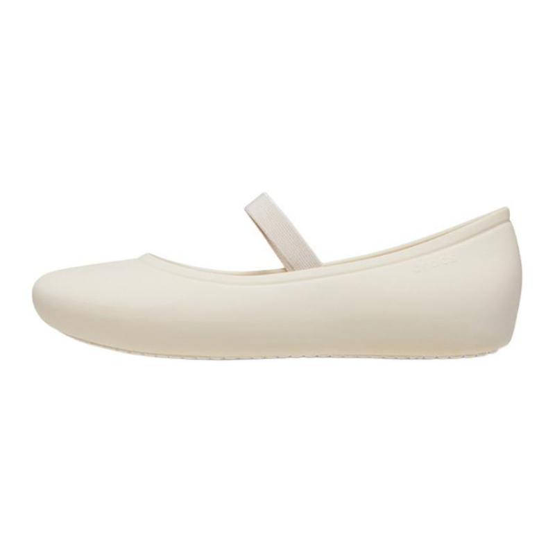 

Crocs Тупой носок Нога Нескользящие и износостойкие Низкие детские кожаные туфли Белая детская модель 30 белый