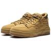 Li Ning Wave MID FLEECE Thermal Slip Resistant Mid top Skateboard Shoes Men's Brown AGCU419-1