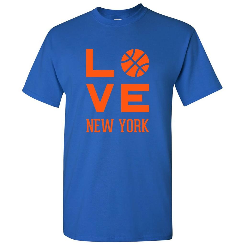 New York Love Basketball - Sports Team Hometown City Pride T Shirt - Royal