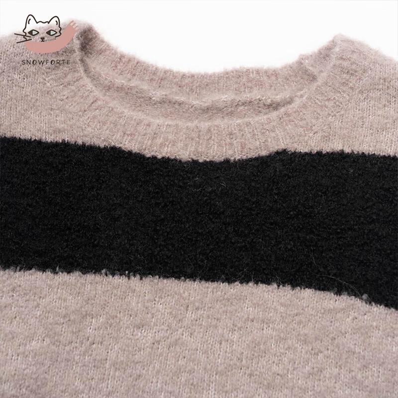 Sinuofude Women's Long-Sleeve Knit Wool Blend Sweater S21-012