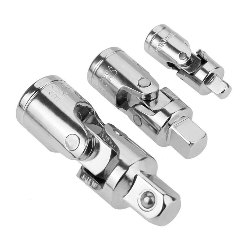 Universal Joint Set Ratchet Angle Extension Bar Socket Adapter Manual and Pneumatic Flexible Adapter Socket Tools