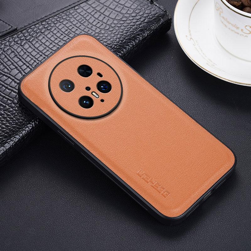 Carbon Fiber PU Leather Shockproof Cover For Huawei Mate 70 Pro Anti-Shock Soft Phone Protection Case For Mate 70 60 Pro 50 RS