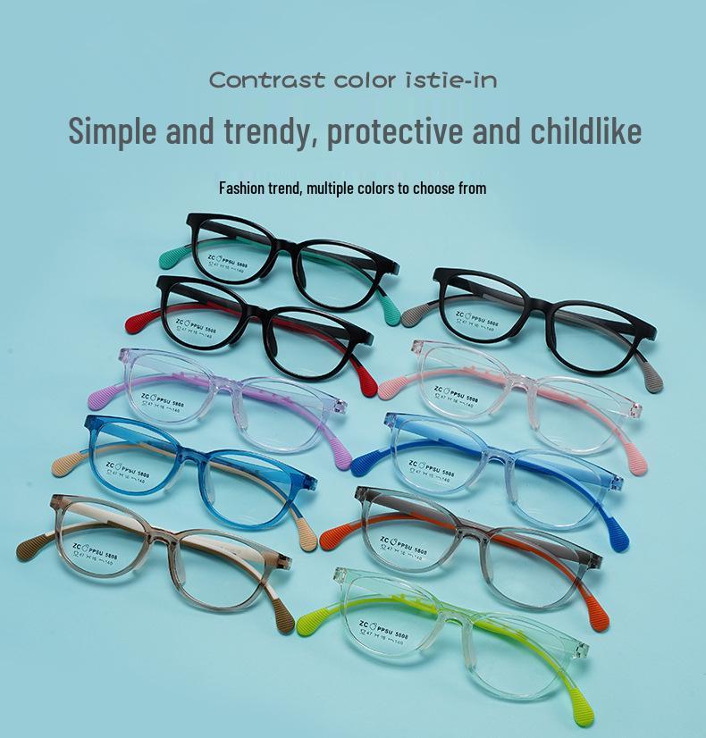 Comfortable PPSU Glasses with Silicone Nose Pads for Teens – Unisex and Prescription Ready