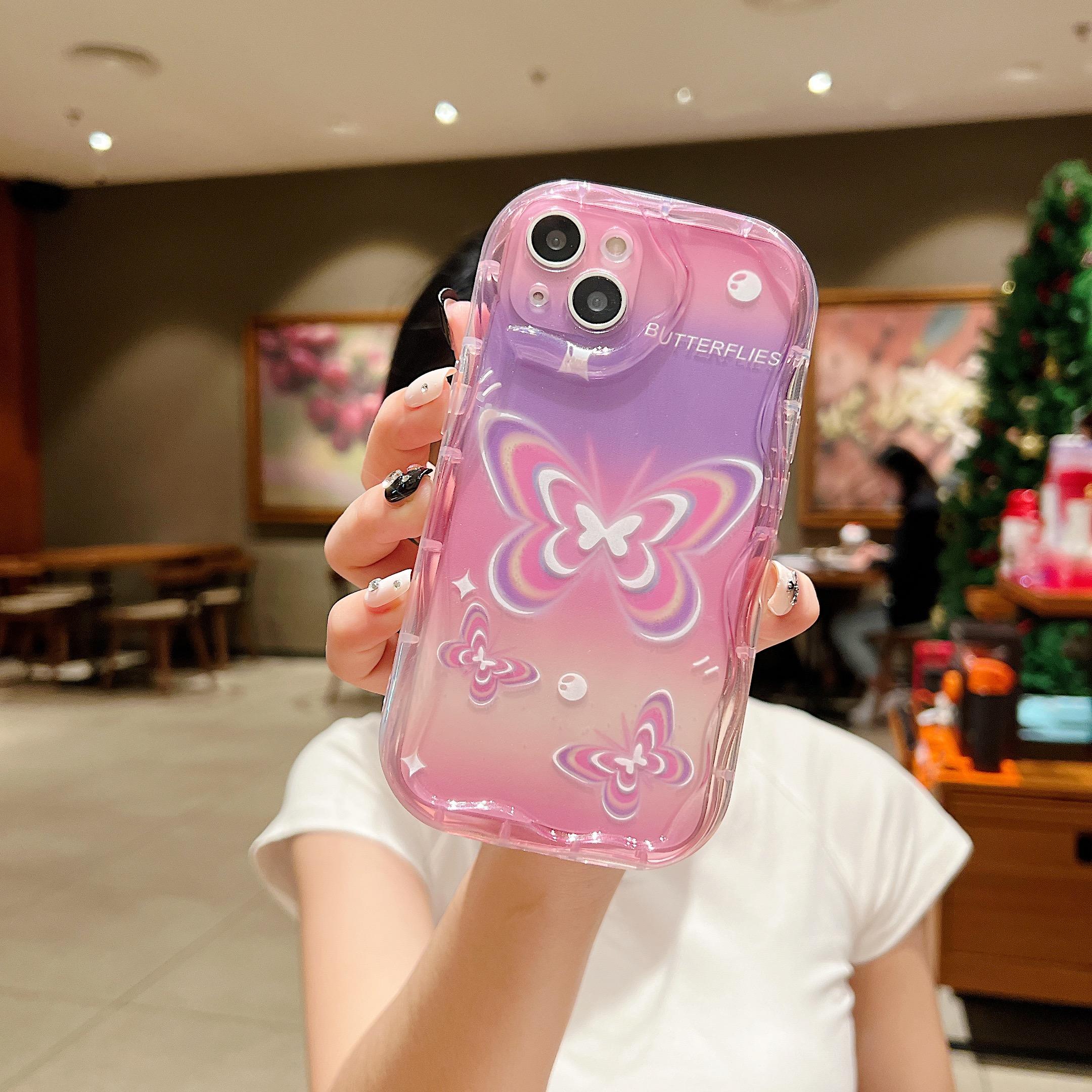 

Cute Silicone Case for Samsung A03 A04 A13 A12 A22 A32 A34 A35 A51 A52 A53 A54 S21 S22 S23 S24 S25 Plus Funda Butterfly Cover Soft TPU Phone Bumper Samsung A02/M02