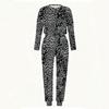 Female Crew Neck Long Sleeve Tunic And High Waist Straight Pants Two Piece Daily Casual Loungewear