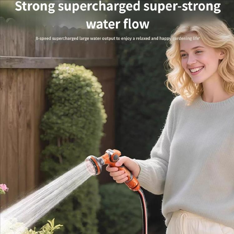 Hose Water Sprayer Adjustable Car Washer 8 Sprayer Pattern Sprayer Portable High Pressure Sprinkler Nozzle Garden Water