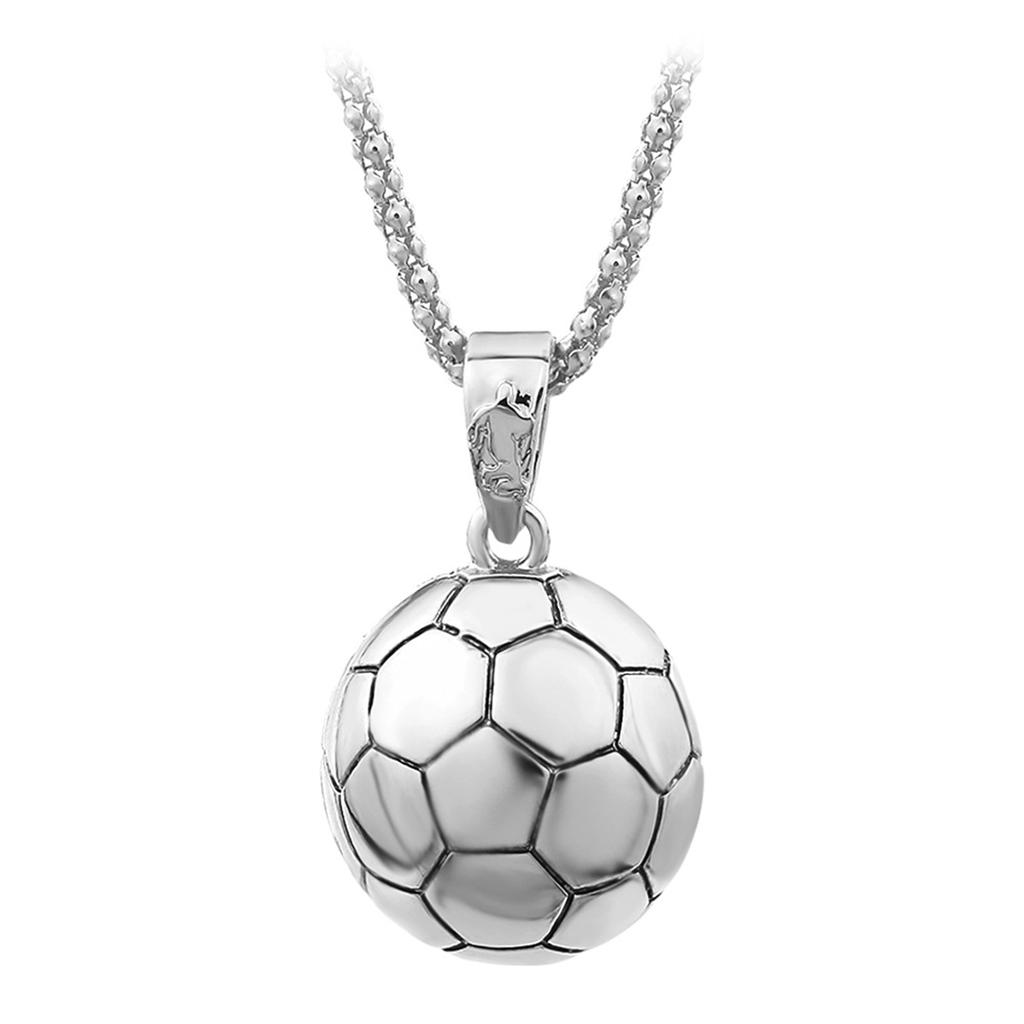 New Style Fashionable Solid Football Model Pendant Necklace - A Football Enthusiast's Accessory and Decoration Item