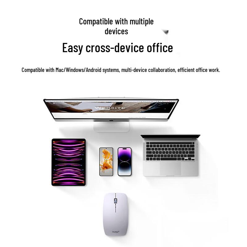 W&P Bluetooth Triple-Mode Ergonomic Wireless Mouse