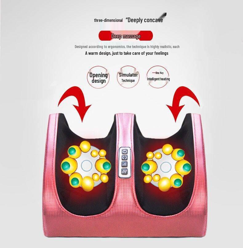 Electric Foot and Leg Massager with Heating and Kneading Therapy