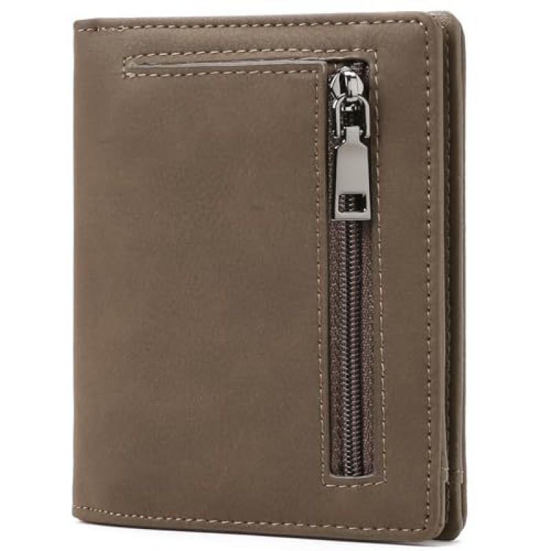 

GAEKEAO Men s Carbon Fiber Wallet High-quality Anti-theft Brush PU Leather Change Purse 11x9x1cm