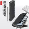Shell Film, Integrated Pen Slot, Plain Leather Bracket, Folding Screen, Anti-drop Flip , Leather Case, Suitable for Samsung Z Fold1 Phone Case
