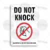 Private Property Waring Metal Sign No Trespassing Do Not Knock No Public Access Stop Boundary Line Private Restricted Road