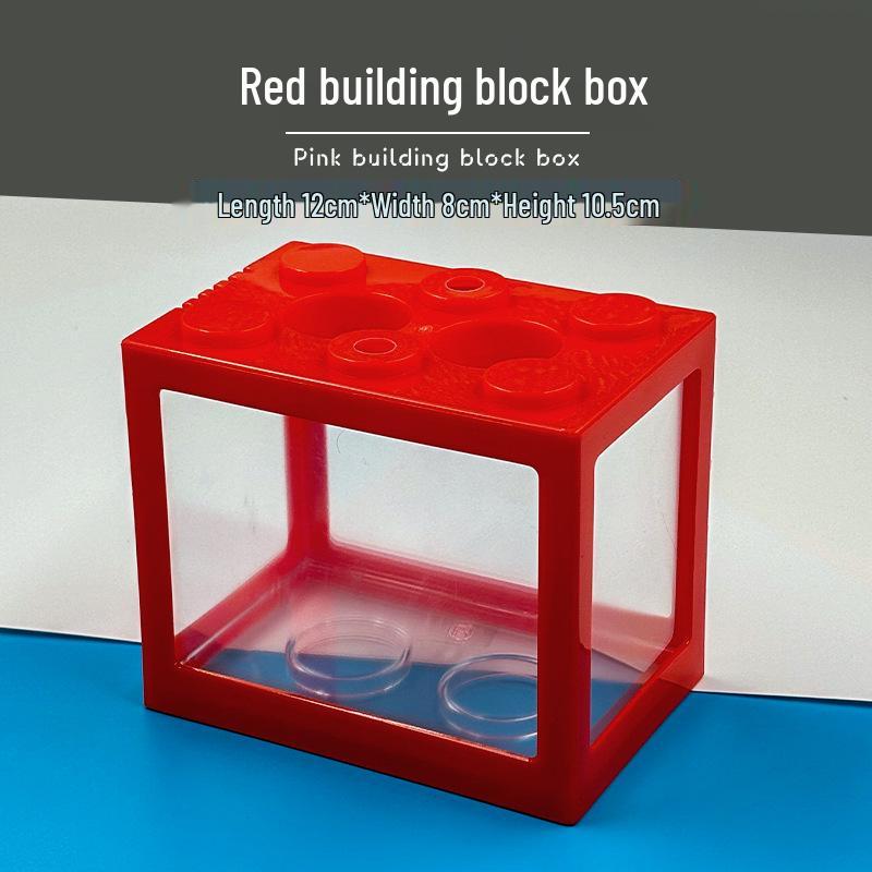 Transparent Desktop Aquarium: Fighting Fish, Jellyfish, Goldfish Tank with Street Stall Stand Design