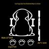Cute Puppy Rear Window Reflective Car Wiper Sticker