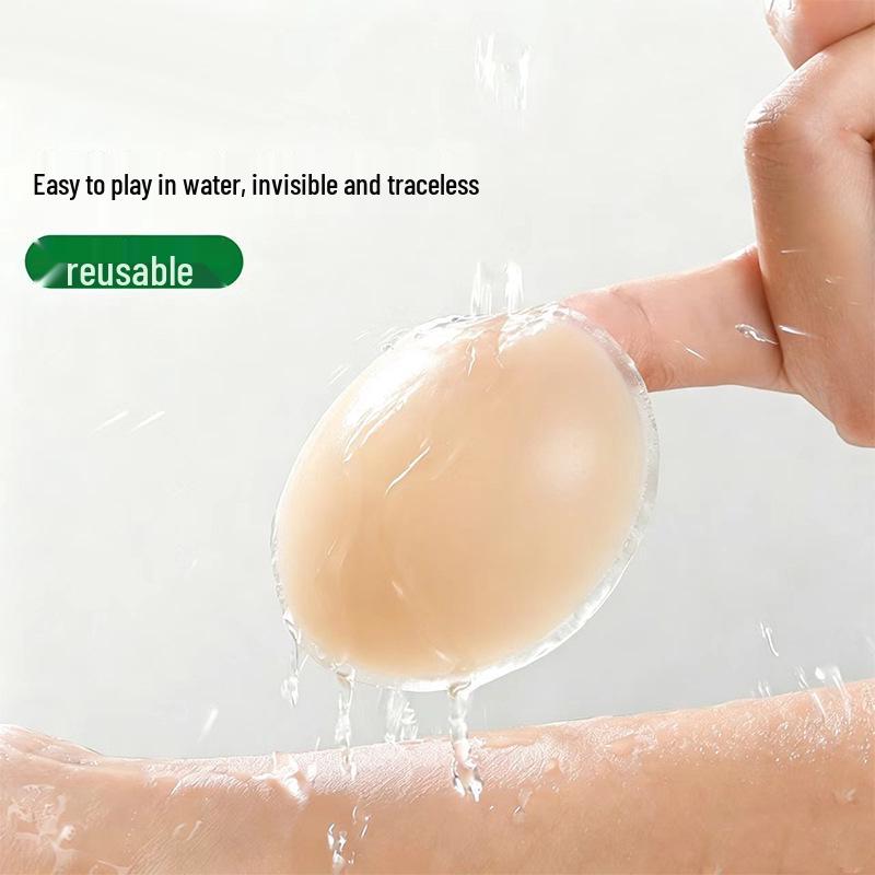 Silicone Nipple Covers: Waterproof, Reusable, Non-Slip, Invisible Pasties for Large Bust, Ideal for Wedding Dresses & Swimsuits