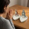 Elegant Virgin Mary Rosary Holder Timeless Charm Our Lady of Grace Statue Storage Tray  Living Room