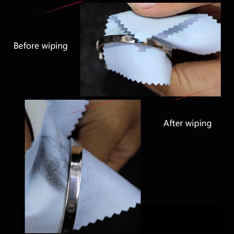 Neue 10 Stücke Poliertuch Schmuck Polieren Silber Gold Clean Tool Schmuck Reiniger