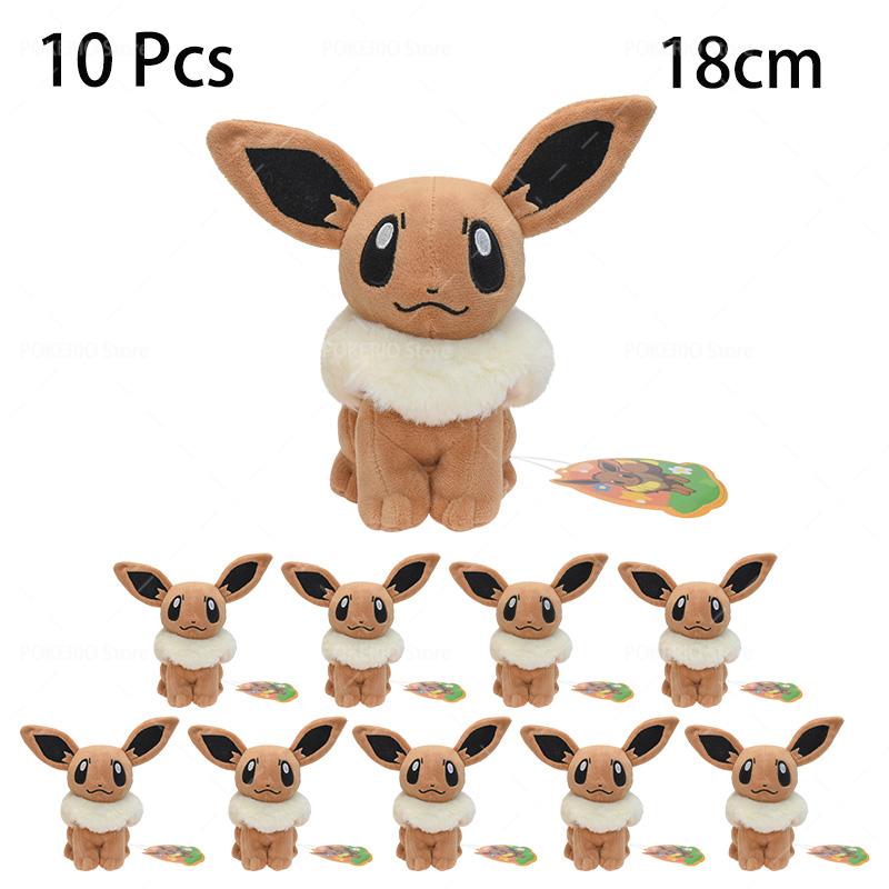 10 Pcs/lot Pokemon Plush Mimikyu Eevee Umbreon Jolteon Glaceon Vaporeon Sylveon Espeon Kawaii Gengar Stuffed Animal Peluche