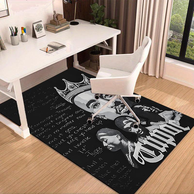 Rap Legend In Blue Carpet, Chair Rug,Rug for Office Bedroom living rooms, Doormat decor Fan Gift Christmas Gift