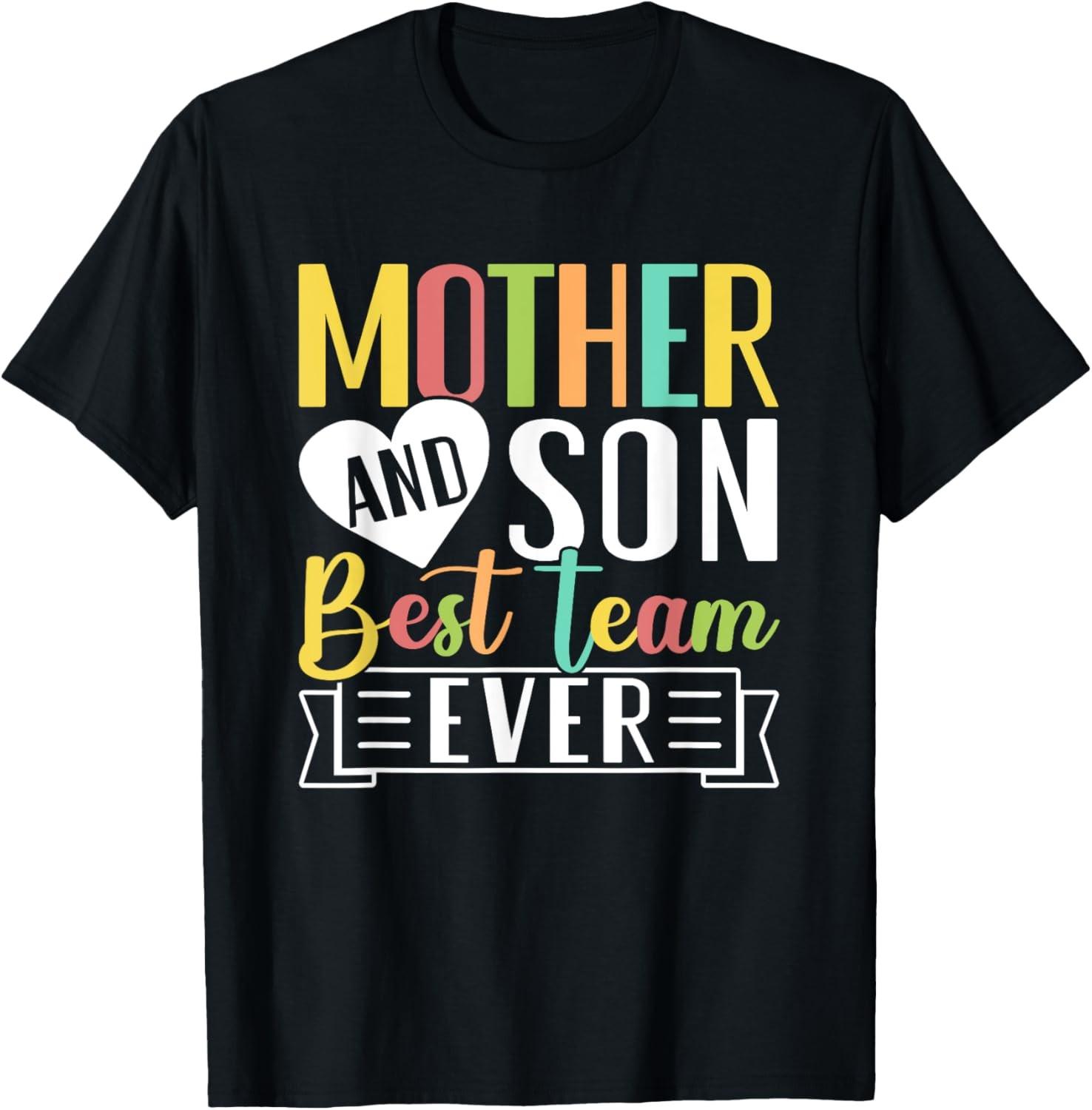 Mother & Son Best Team Ever Mom Matching Sons Mother Son T-Shirt S разноцветный