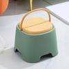 Kids Low Stool with Handle Stackable Heavy Duty Non-Slip Lightweight Footstool Home Living Room Bathroom Kindergarten Toddlers Step Stool