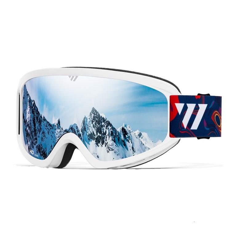 

MAXJULI Professional Winter Sport Ski Goggles Double Layers Lens Anti-fog UV400 Ski Eyeglasses Skiing Snow Goggles Men Ladies W1