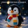 Jucarie Plush Penguin Toy 25cm Soft Stuffed Animal Cuddly Comfort Doll Birthday Gift for Kids Boys Girls